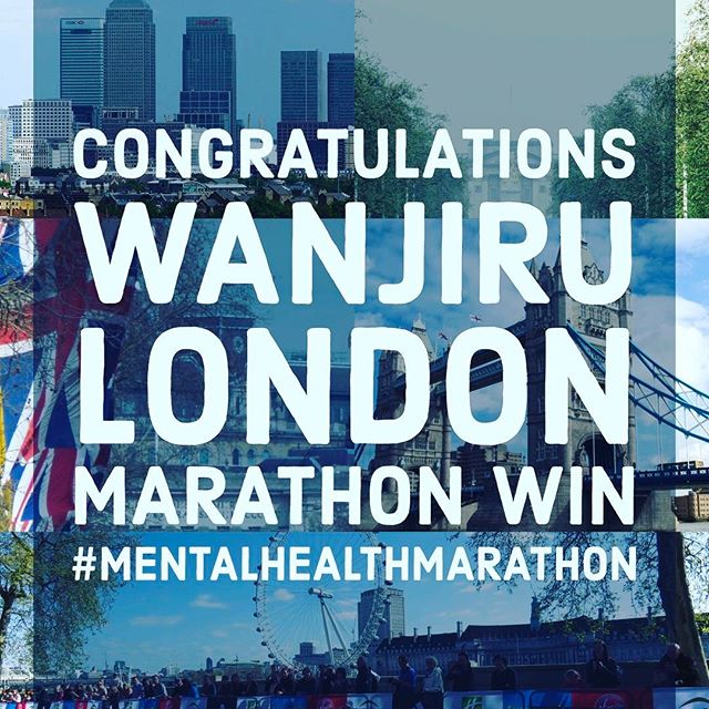 12in12 Congratulations Wanjiru London Marathon win #MentalHealthMarathon