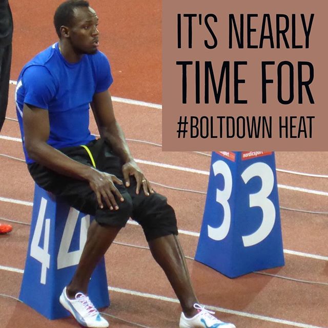 12in12 It's nearly time for #boltdown heat #london2017 - feel the inspiration